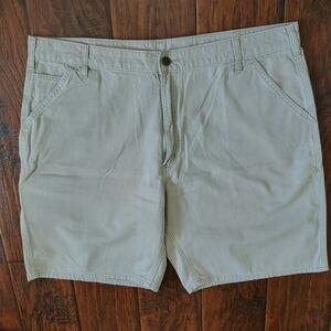 Carhartt khaki denim shorts size 40 100% cotton